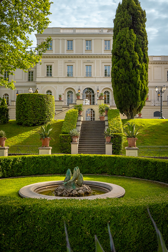 Villa Miani in Rom, bekannt für ihre gepflegten Gärten