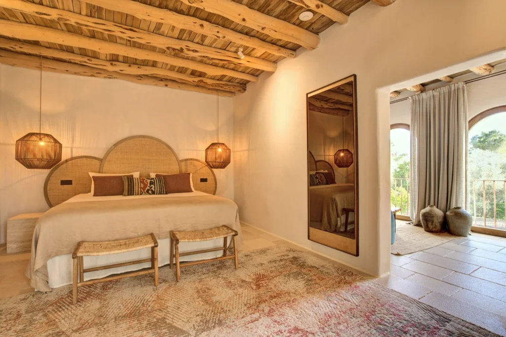 Schlafzimmer in der Hochzeitslocation Fincadelica San Lorenzo